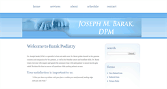 Desktop Screenshot of barakpodiatry.com