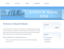 Tablet Screenshot of barakpodiatry.com